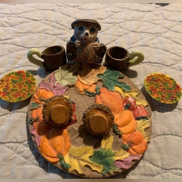 EUC vintage Enesco Mary Rhyner collectible miniature tea sets! 7 sets 40 PIECES! - Picture 6 of 16